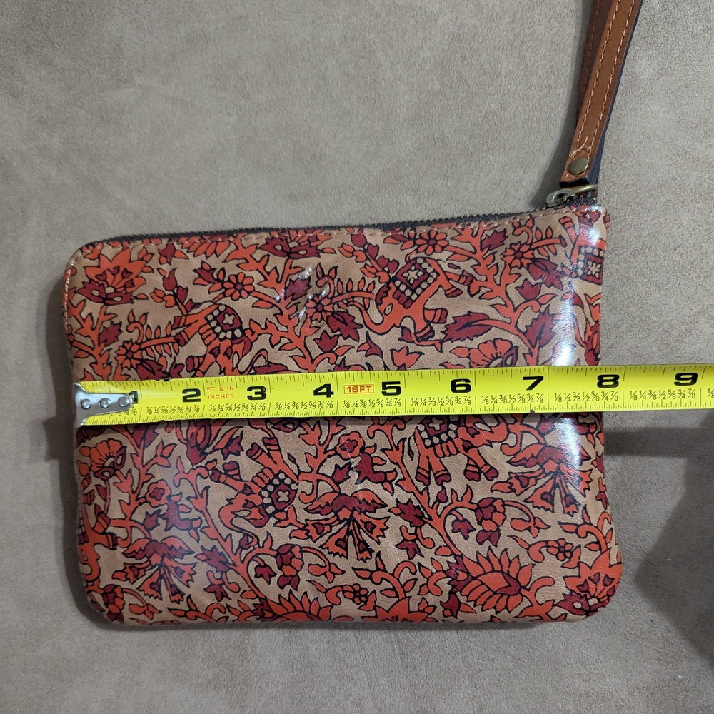 Patricia Nash Tan and Red Floral Wristlet - Picture 6 of 6